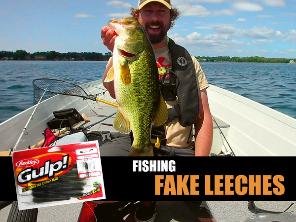 Fishing fake Leeches on Lake Simcoe