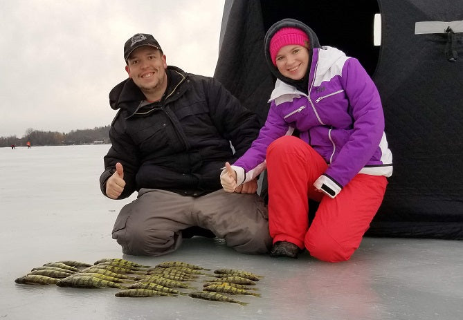 How To Catch First Ice Perch on Lake Couchiching December 21 2018