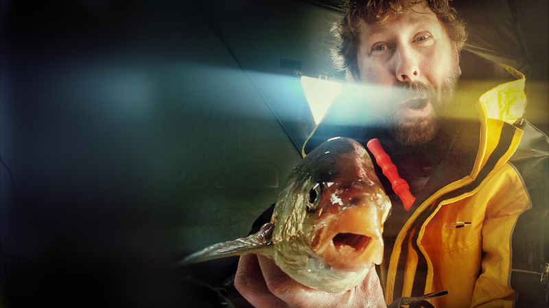 Jason DeValadares with a Lake Simcoe Whitefish
